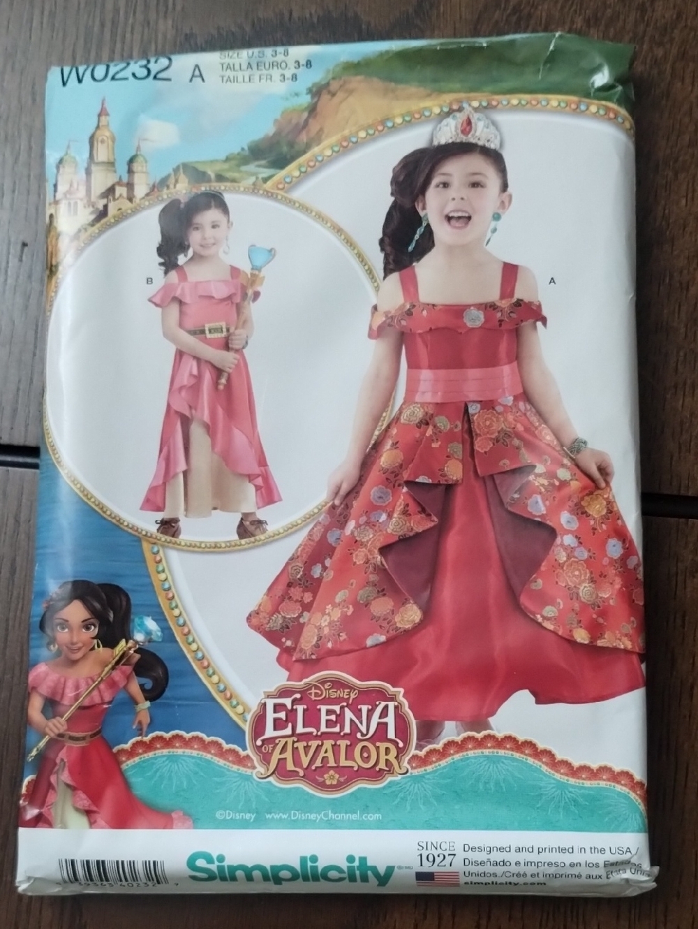 Simplicity Elena of Avalor Inspired Girls' Dress Sewing Pattern Size 3-8